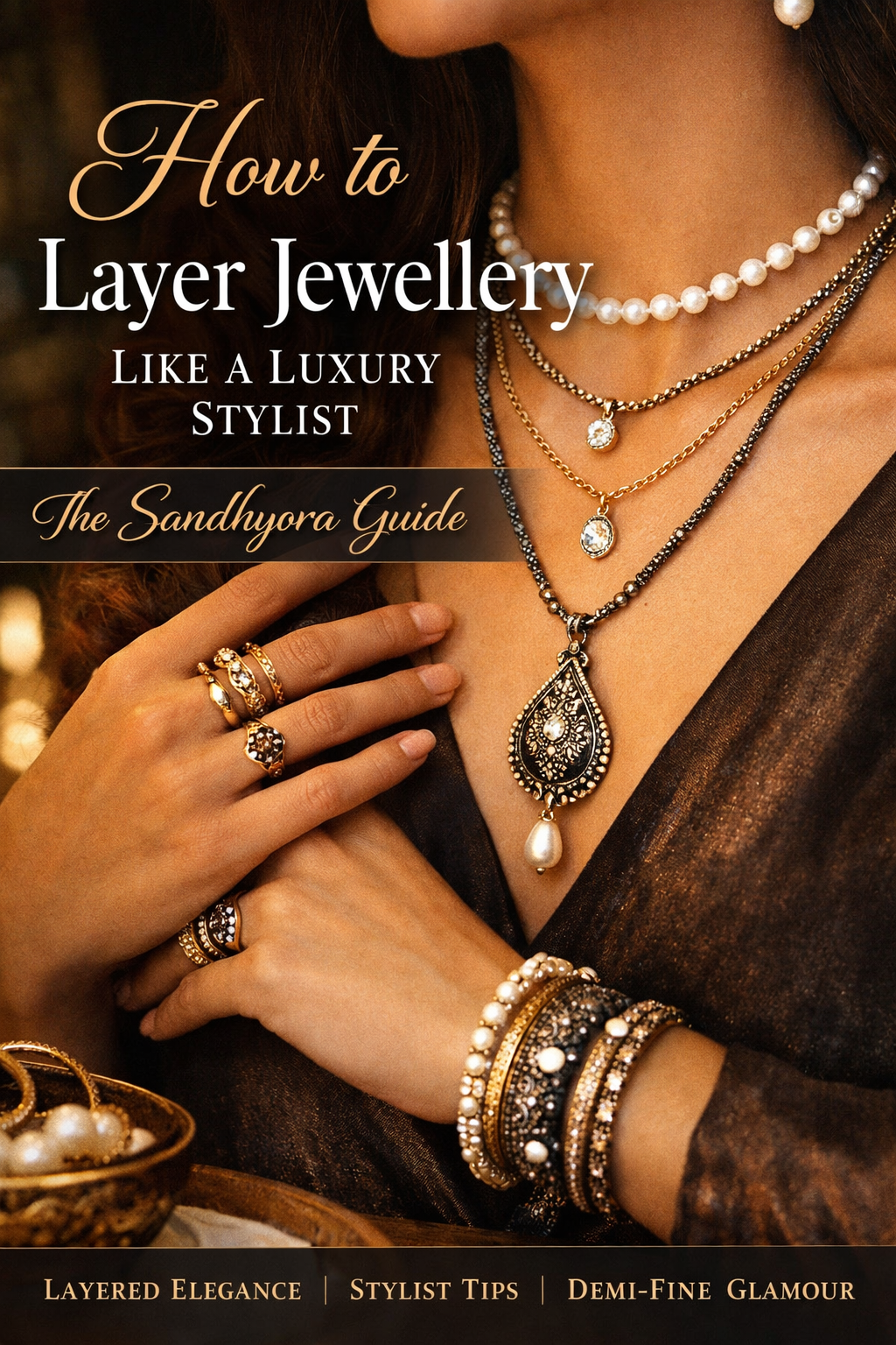 How to Layer Jewellery Like a Luxury Stylist – The Sandhyora Guide