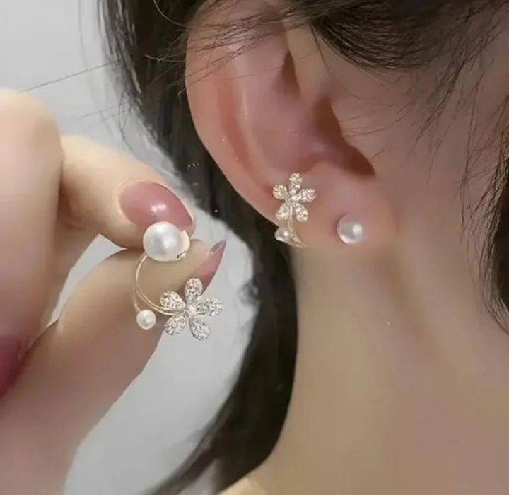 Korean Earring Flower - Image 2