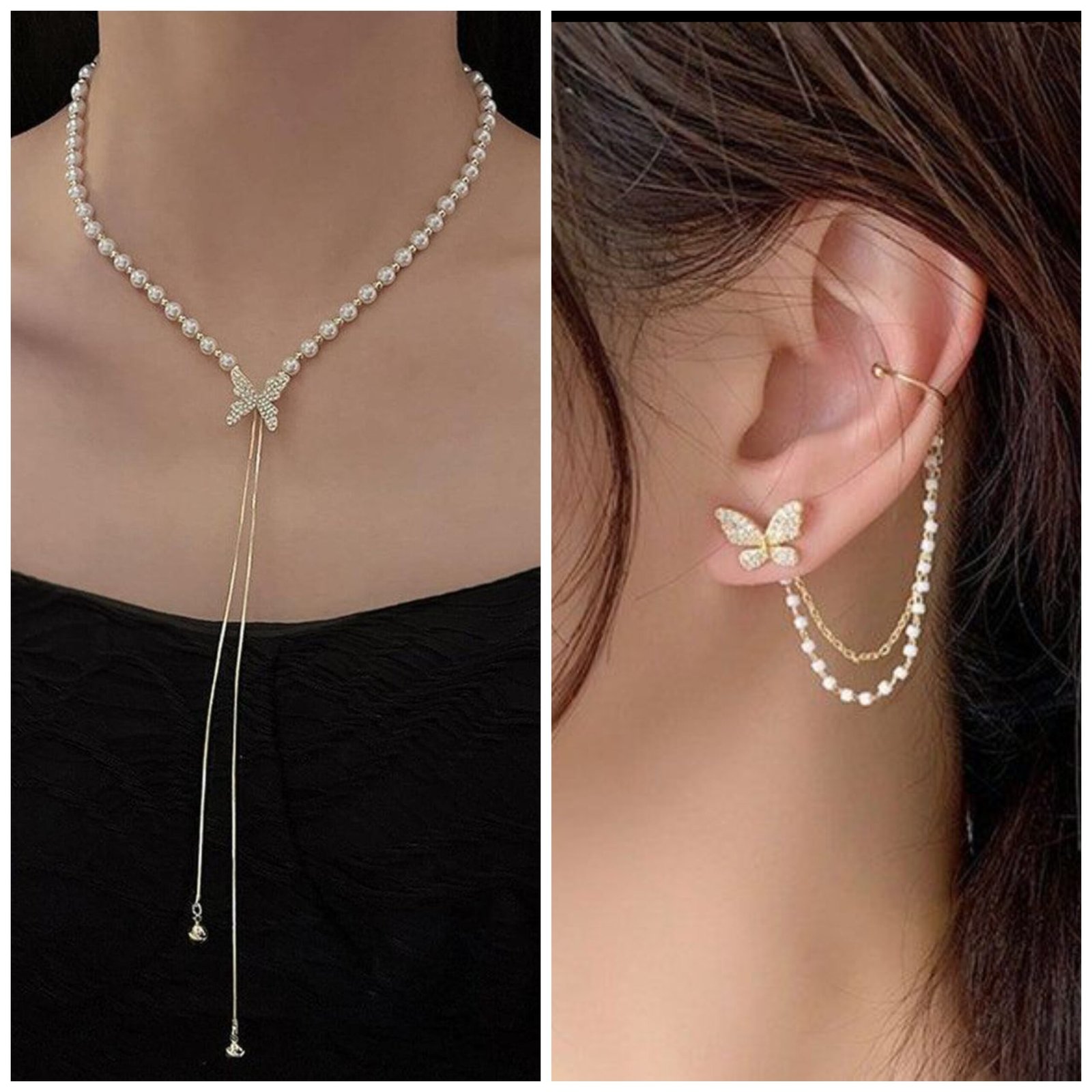 Sandhyora Pearl Butterfly Elegance Set