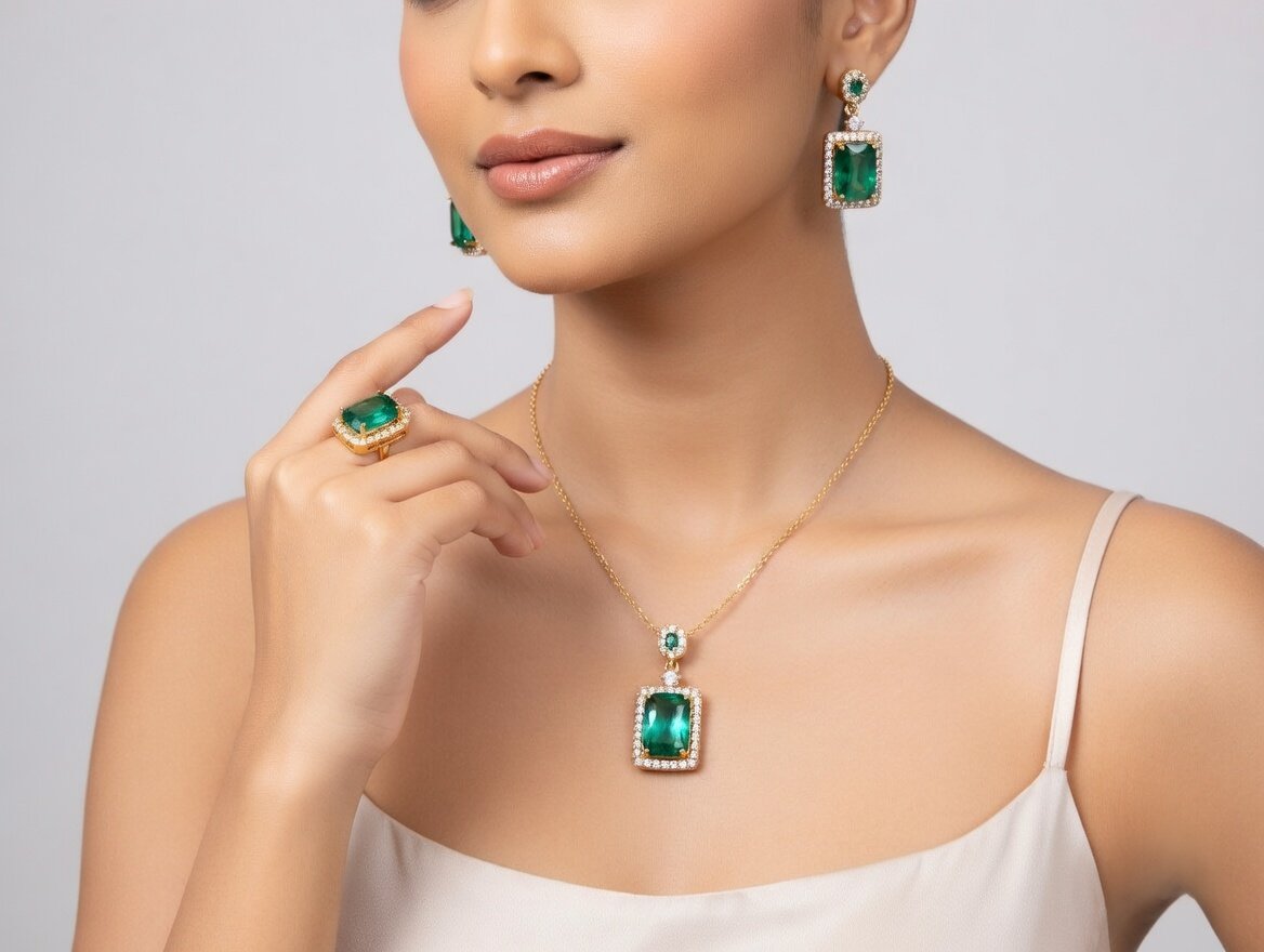 Sandhyora Emerald Luxe Set - Image 5