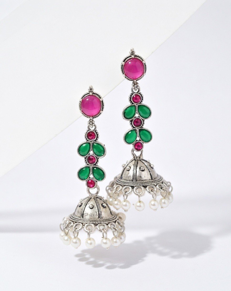 Royal Blossom Jhumka Earrings